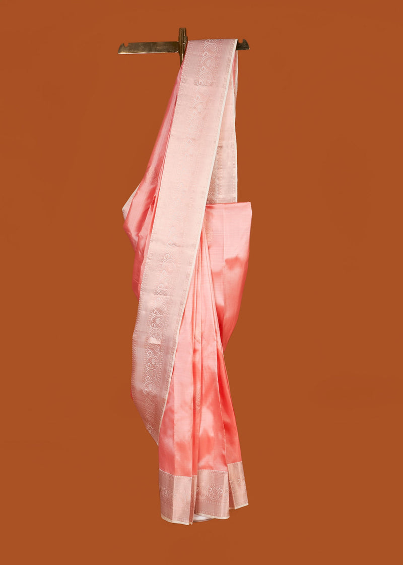 Pink Pastel Silk Saree