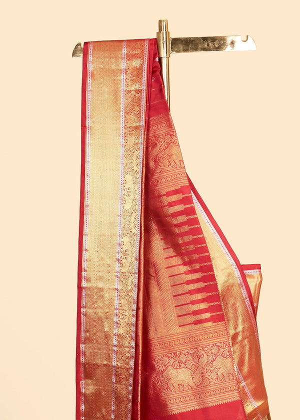 Kanchipuram Silk Saree - Phool
